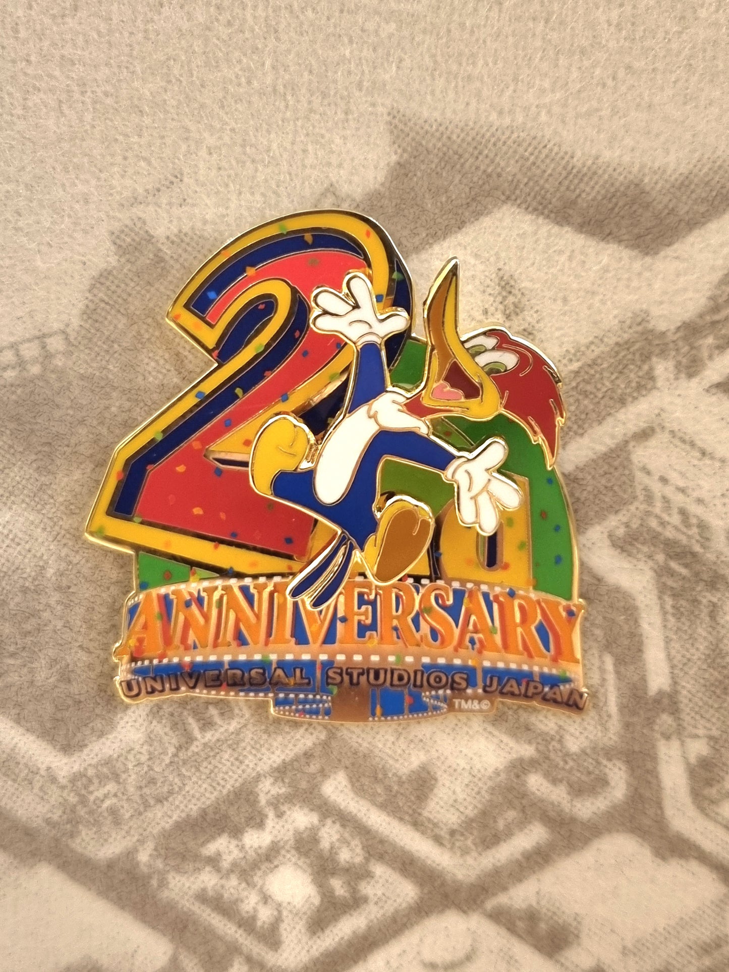 Universal Japan Pin's - Woody Woodpecker (2nd Anniversary)